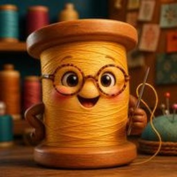 Bobine, la mascotte de l'atelier